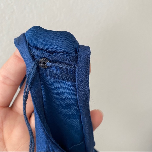 Adrianna Papell Occasions Navy Blue Tiered Sleeveless Cocktail Dress Women’s 10 - Picture 14 of 16